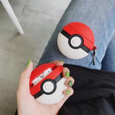 Airpods 4 Kılıfı 2024 İçin, Pokemon Kırmızı Top Darbeye Dayanıklı Koruyucu Kulaklık Silikon Kılıfı Airpod 4 Kılıfı/Airpods Pro 2 Kılıfı İçin