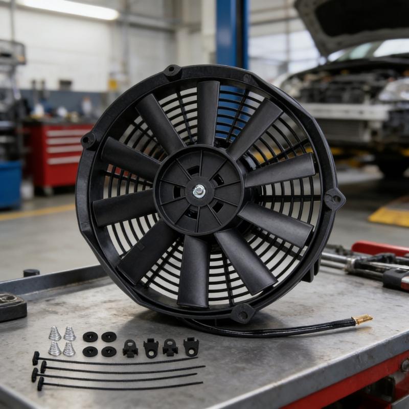 Heavy Duty 12-inch Auto Condensor Ventilator Lichtgewicht Ontwerp Elektrische Radiator Koelventilator voor Diverse Auto's en SUV's