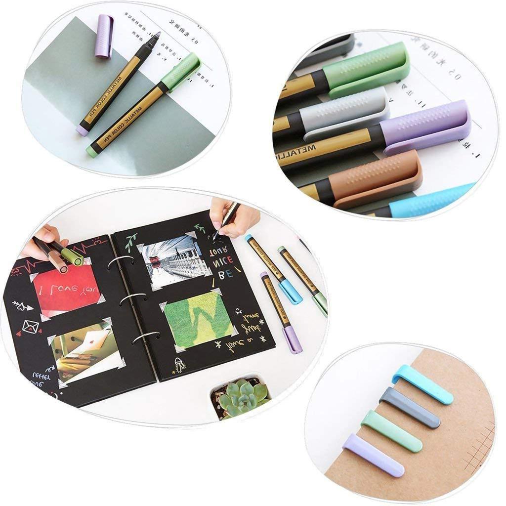10 szt. Metaliczne markery w różnych kolorach, pisaki do malowania do scrapbookingu, rękodzieła, DIY albumu ze zdjęciami, sztuki