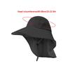 Summer Wide Brim Sun Hat Breathable Mesh Sides Outdoor Camping Travel Fishing Hat With Adjustable Neckband