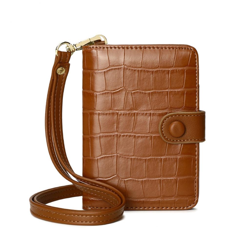 Водонепроницаемая обложка для паспорта на завязках Многофункциональный кошелек с RFID-защитой Кожаный держатель для паспорта Путешествия коричневый