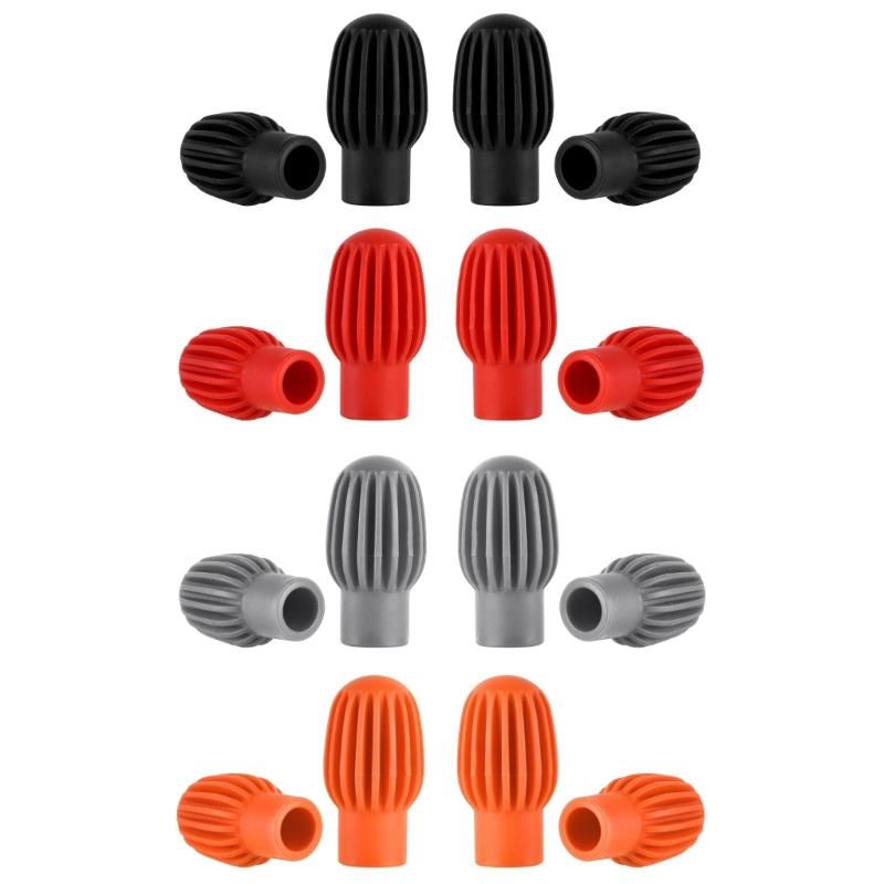 2 Adet Davul Susturucu Davul Çubuğu Sessiz Uç Silikon Davul Çubuğu Pratik Ucu Davul İçin