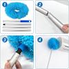 Reusable Ceiling Fan Duster Removable Microfiber Duster Ceiling Fan Cleaner  Window
