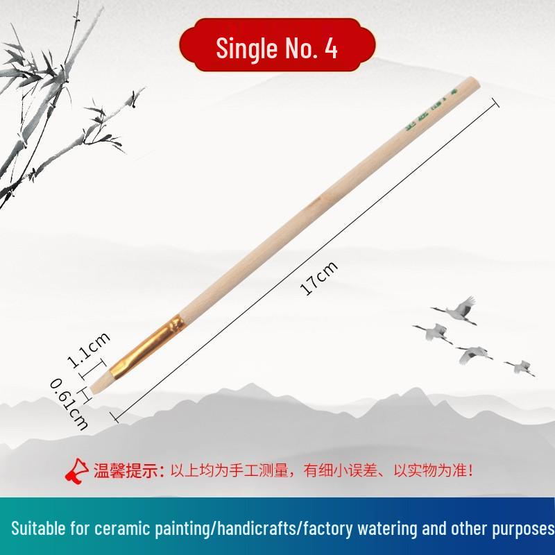 Gold Tip Ceramic and Watercolor Paint Brush Set - Boutique S Series