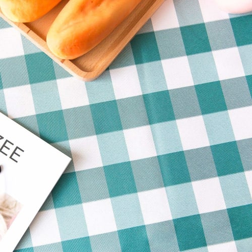 Jixin4you Tablecloth, Table Cover, New Year's, Dinner Table Cover, Quick-Drying, Washable, Stylish, Beautiful, Plaid, Rectangular, Suitable for Restau