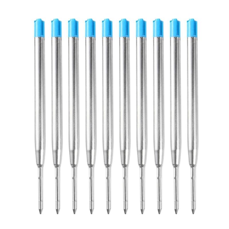 10Pcs Ball Points Pens Refills Metal Ballpoint Pen Refills, Replaceable Refills