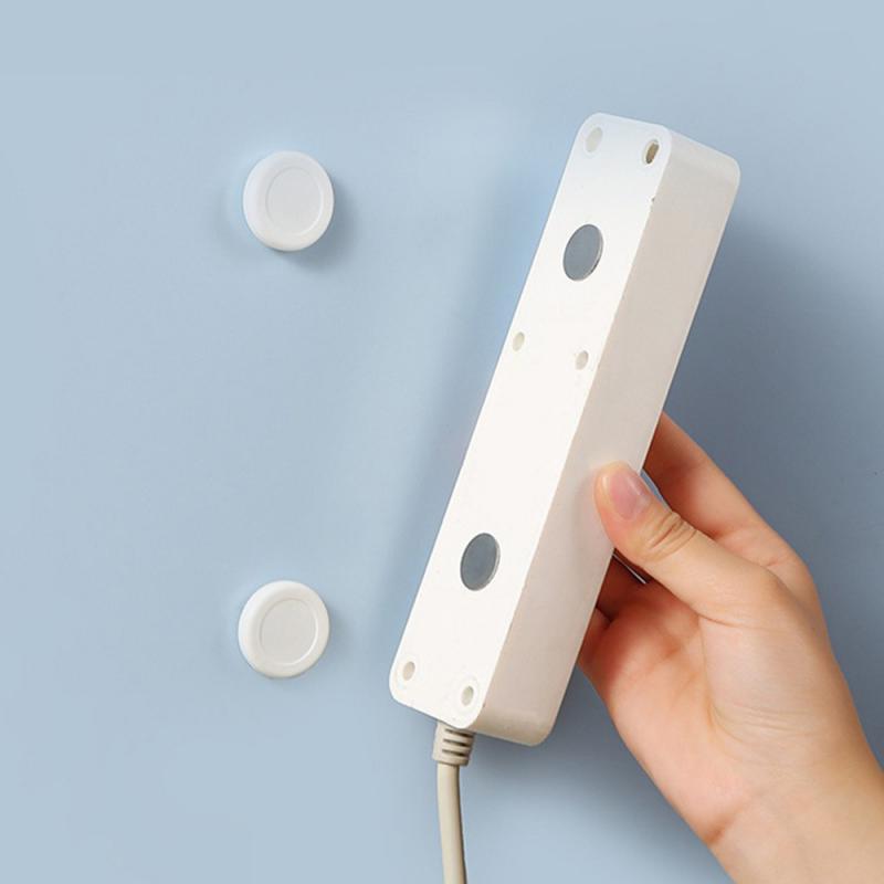 12/2Pcs Strong Magnetic Hooks Wall Mount Anti-Lost Magnet Storage Holder For Remote Control Fridge Sticker Home Organizer Hook