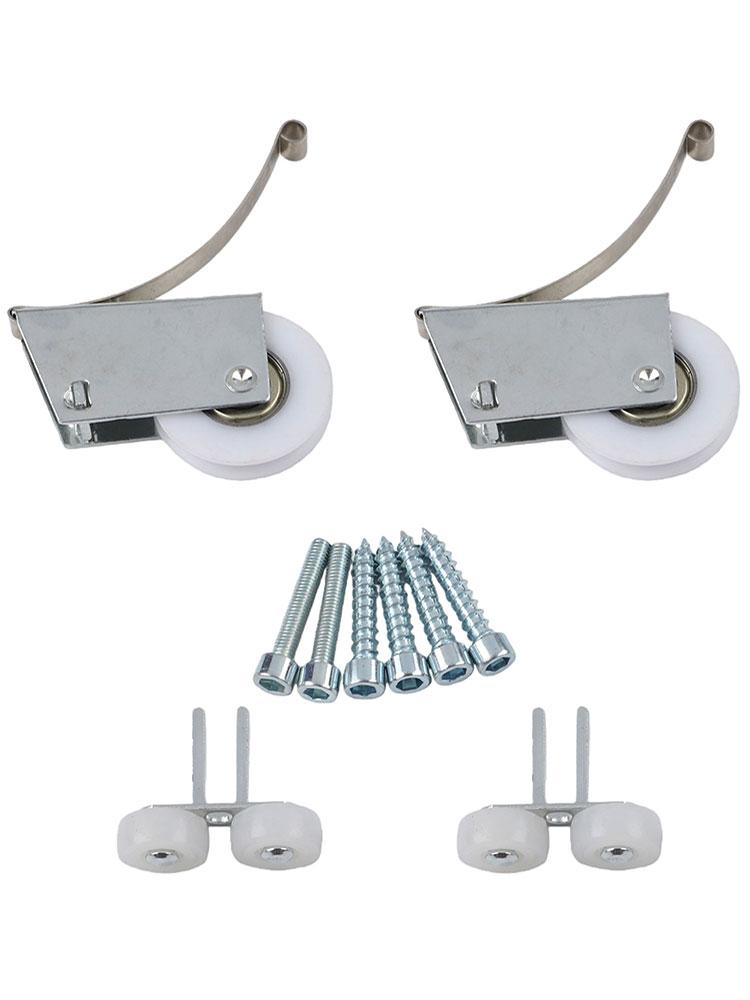 Comfortable Use Sliding Door Fittings Electroplating Treatment Enhanced Performance Silent Sliding Door Pulley