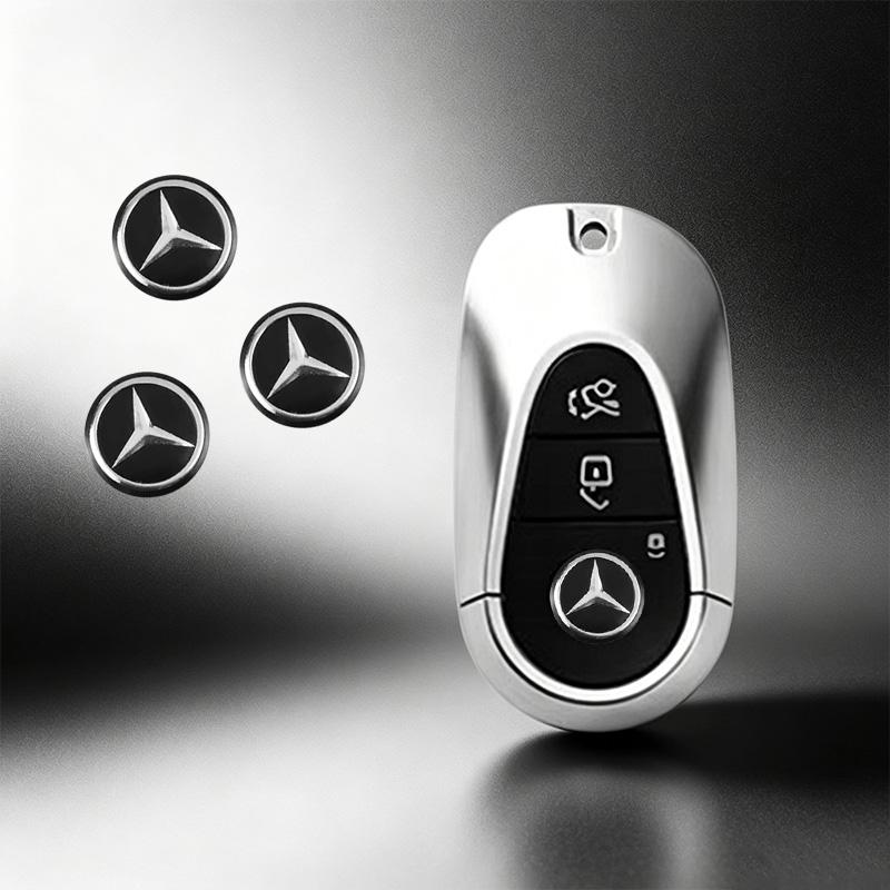 Car Key Shell Sticker Car Key Remote Fob Decal For Mercedes Benz AMG A C E S Class W203 W220 W206 W205 W211 C260 Car Accessories OQ1