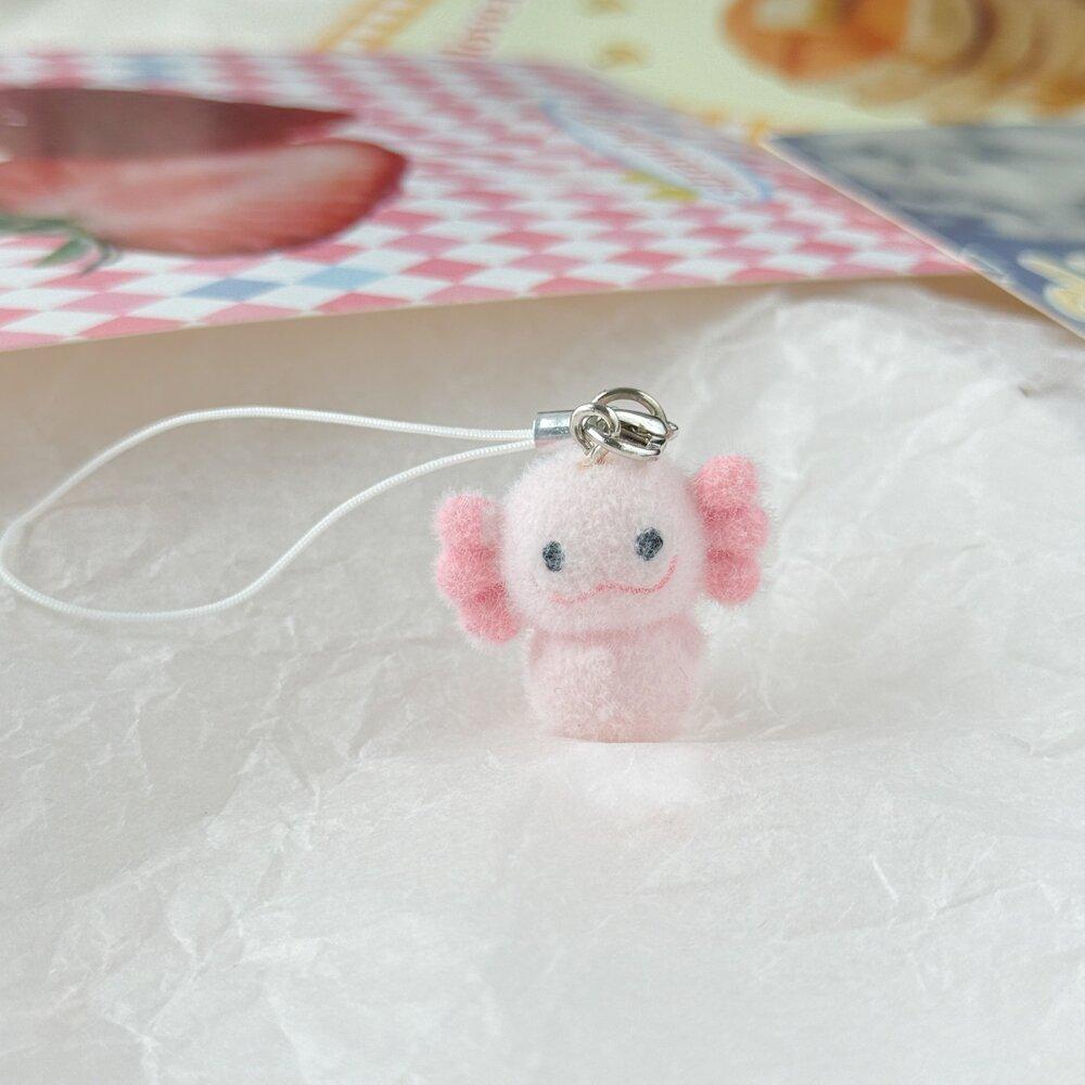 Cute Flocking Animals Are Angry, Little Rabbit Keychain Flocking Car Pendant, Mobile Phone Chain, Bag Pendant for Friends