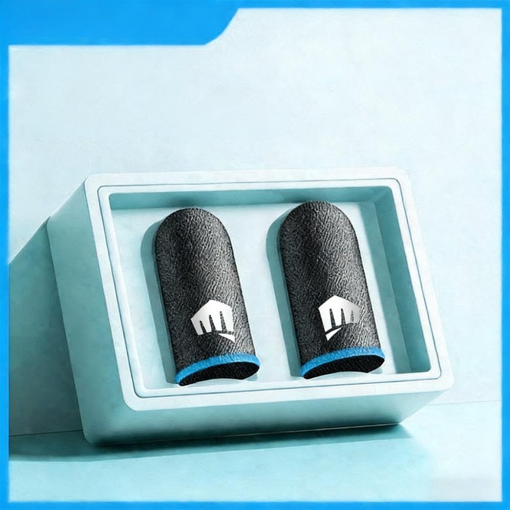 Breathable Anti-Sweat Gaming Finger Sleeve, Sensitive Touch Screen Fingertip Cover for Mobile Game