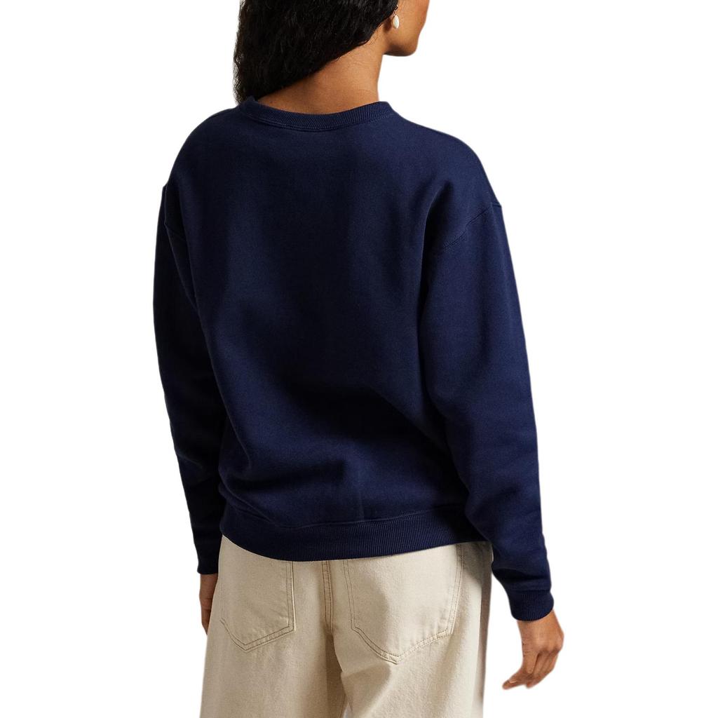 Polo Ralph Lauren Pony Logo Embroidered Crew Neck Pullover Long Sleeve Sweatshirt Women Sweatshirt 211780304-003
