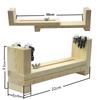 DIY Paracord Bracelet Weaving Tool Set with Steel Needle and Wood Frame