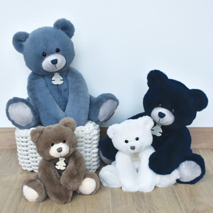 Plüschtier - HISTOIRE D'OURS - Bär Oscar Blue Jean - 35 cm - Unisex - Außergewöhnliche Weichheit