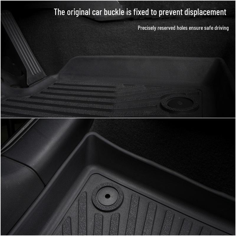 Waterproof and Wear-resistant TPE Foot Pads for Hongqi HS3, Suitable for 23 Models. Odor-free Tail Box Pads Included.
