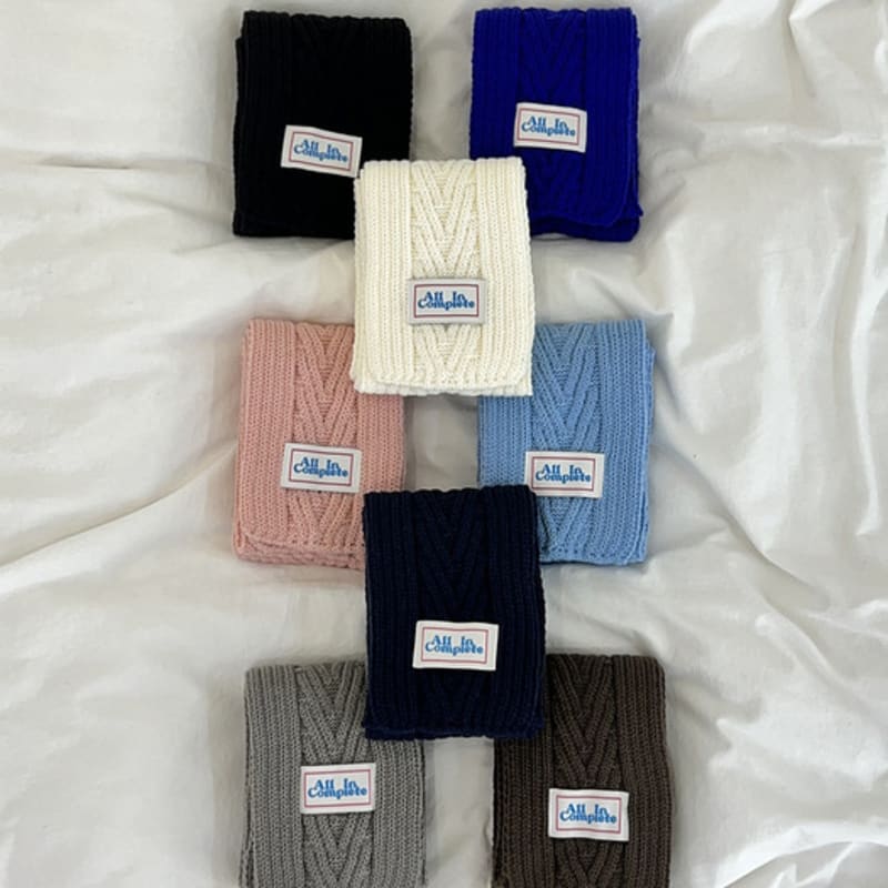 

ALLINCOMPLETE Arrow Knit Mini Muffler (8 Colors) (Exclusive) Brown (Arrow)