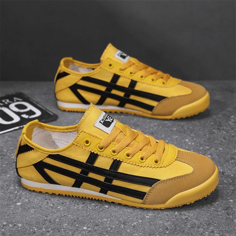 Forrest Gump summer new lightweight canvas men's shoes men's versatile lazy shoes couple low-top board shoes