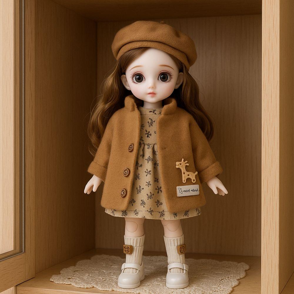 Attractive Eyes 30cm Bjd Doll with Clothes 1/6 SD Princess Makeup Ball Joint Doll  Children