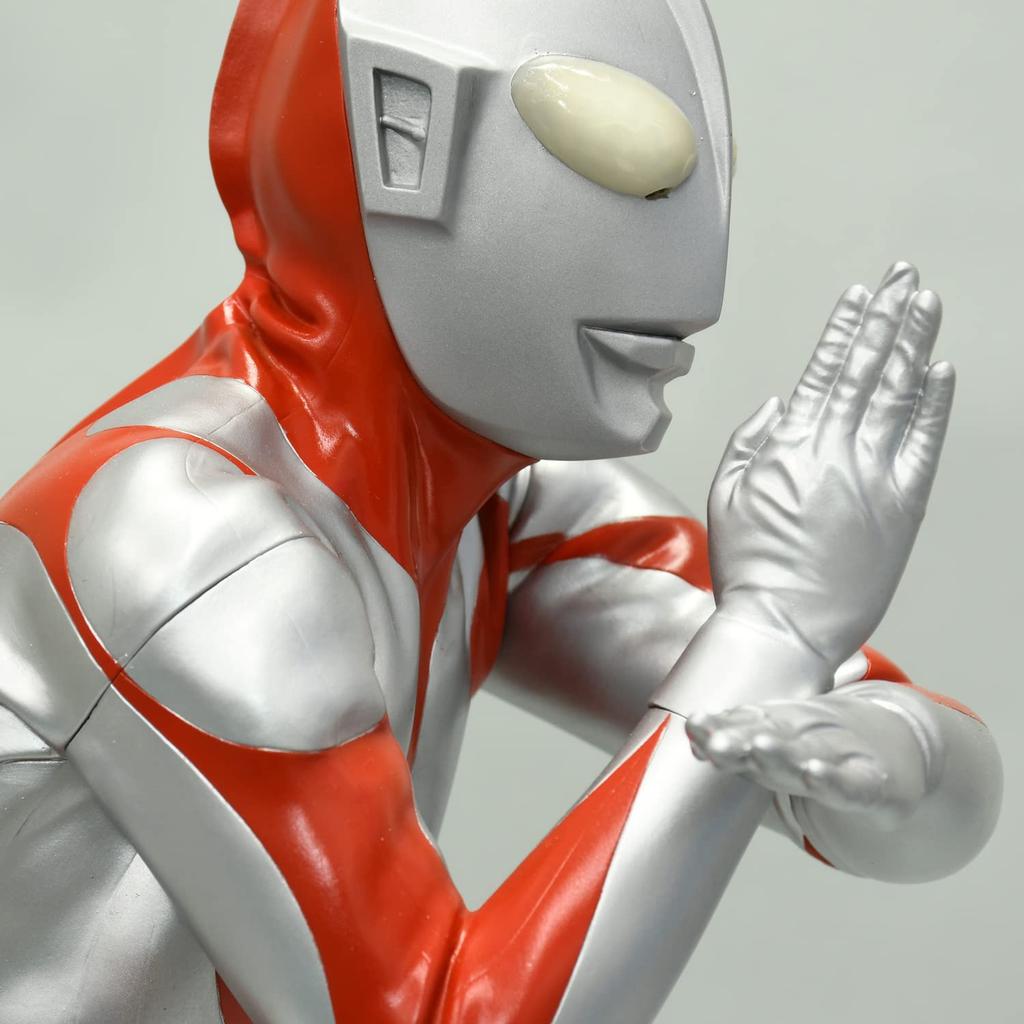 Ultraman (C-Typ)/Mega Softvinyl-Bausatz, Nachdruck, nicht maßstabsgetreu, Gesamthöhe ca.. 39 cm weiches Vinyl, unbemalt, Bausatz 4571587310050