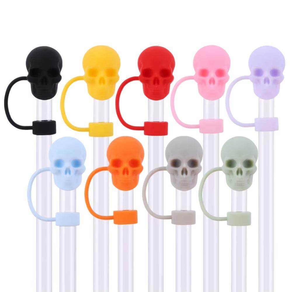Proof Splash Skull Straw Cap Silicone Water Cup Accessories New Straw Cover