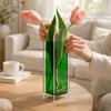 Transparent Acrylic Vase Geometric Flower Container Minimalist Flower Vase  Tabletop Decoration
