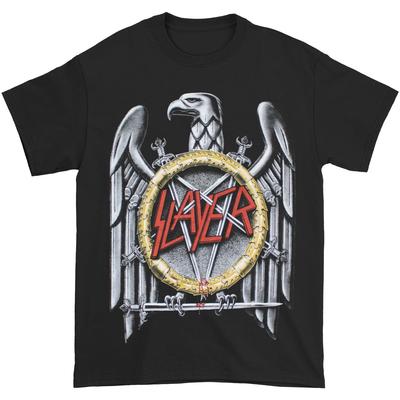 Herren Slayer Silberadler T-Shirt Klein Schwarz