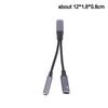 2 In 1 Usb C To 3.5Mm Headphone And Charger Adapter Pd 60W Quick Charging Cable Aux Jack Adapter For Mobile Phone Pad