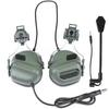 Cuffia per casco tattico con adattatore per binario per casco rapido Peltor Comtac Cuffia militare