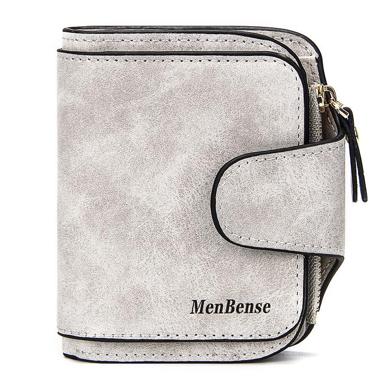 Portefeuille court en cuir PU pour femmes Zipper Snap Coin Purse Multi Slots Card Holder Case
