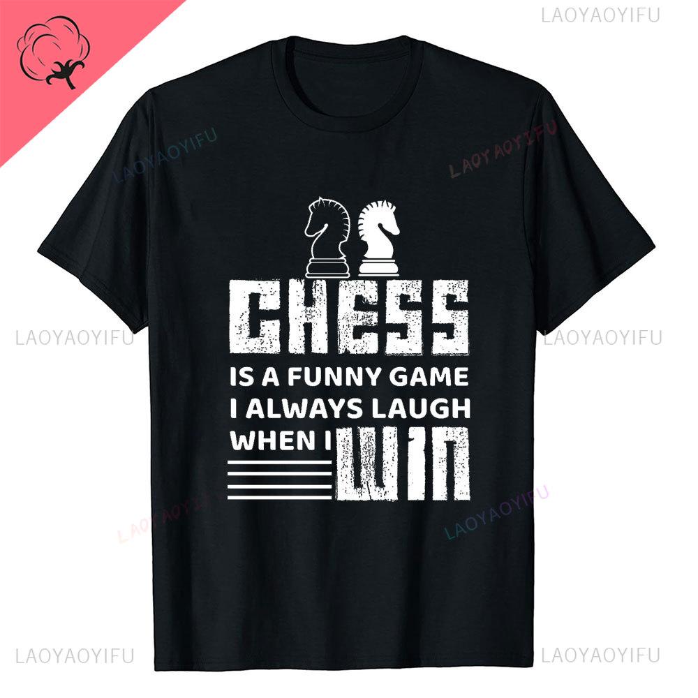 Chess Is Life Cat and Mouse Playing T Shirt New Arrival Funny Short Sleeves Oneck Fashion Unique Harajuku Aesthetic Tops Tee