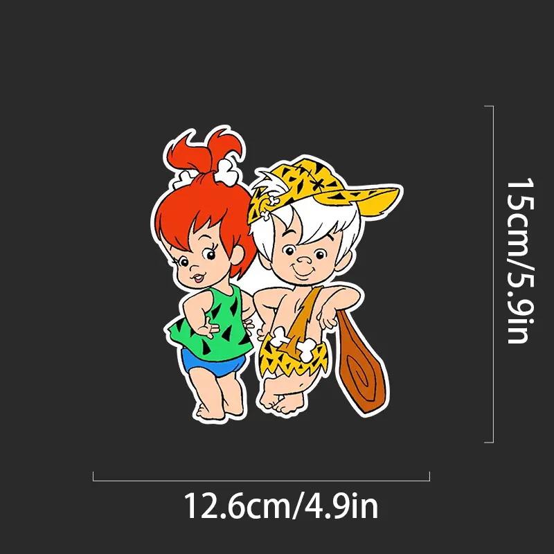 

DS66#12.6X15см Симпатичные мультяшные персонажи Наклейки на автомобиль Креативные водонепроницаемые наклейки на автомобиль Виниловая наклейка Мотоцикл Декоративные аксессуары 12.6X15CM