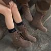 Autumn High Top Boots for Men and Women, Retro Lace Up Flat Boots for Couples,2025 New Off White Shoes Botas Para Hombre