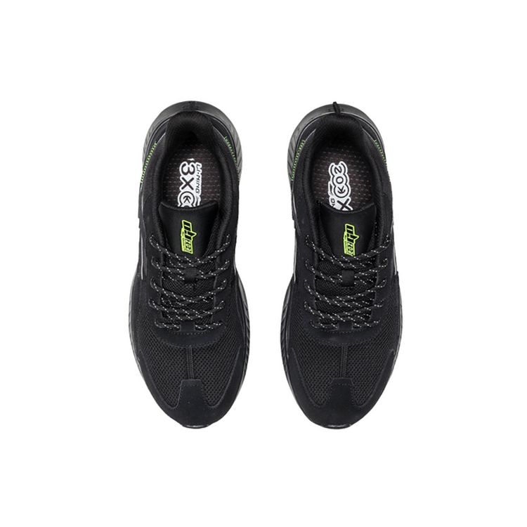 Li Ning Eazgo Shock Absorption Balance Low Top Sports Casual Shoes Men Sneakers Black AREP017-4