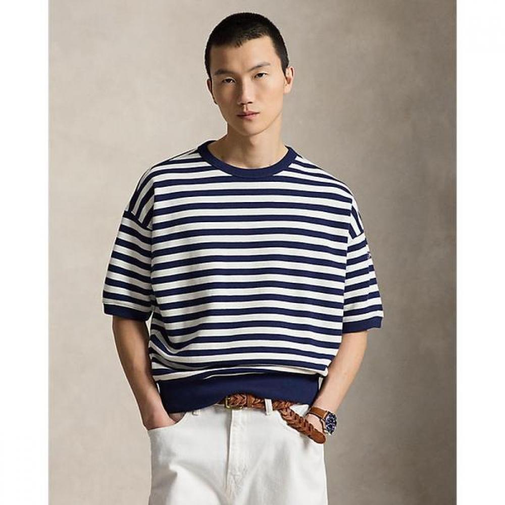 Polo Ralph Lauren Men S Relaxed Fit Stripe Fleece SweatShirt Mnpokni1n824110410 S
