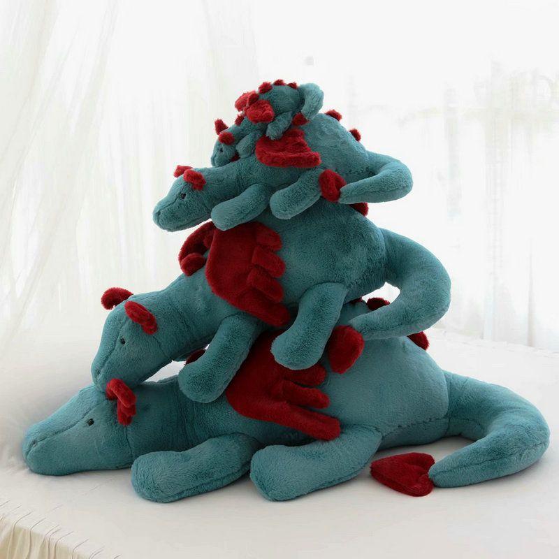Weiches und bequemes Plüschtier: Böser Drache mit Flugflügeln – das perfekte Weihnachtsgeschenk für Kinder