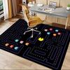 1pc Pacman Maze Adventure Carpet for Playroom Bedroom Living Room Sofa Home Decor,kids Game Area Rug Non-slip Floor Mat Y730140