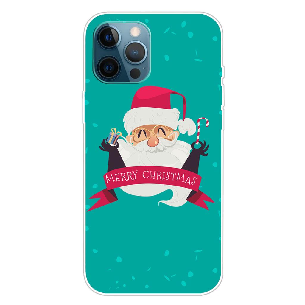 For iPhone 16 Pro Max Case Christmas Pattern Printing Soft TPU Phone Cover
