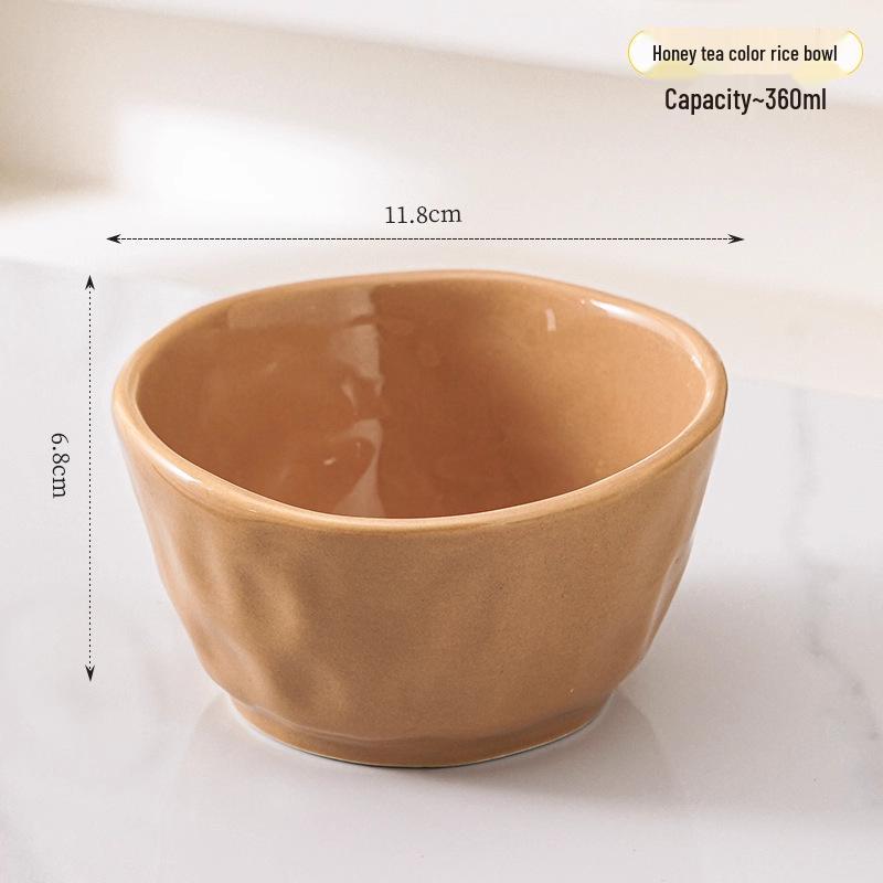 2023 Stylish 5-Inch Ceramic Rice Bowl, Perfect for Home and Personal Use