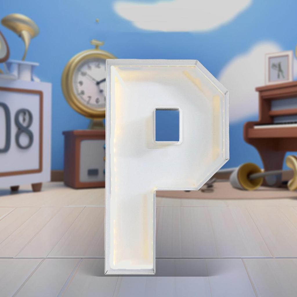 1Pc 64cm Mosaic Balloon Frame Letters Big Marquee Light Up Letters DIY Kit for Birthday Party Wedding Backdrop Decor Letter A-Z Pre-Cut Foam Board