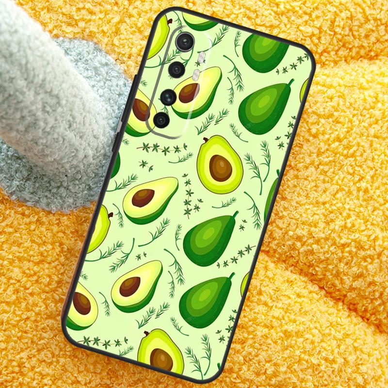 Avocado Pattern Case For Xiaomi 13T 14T 15T 14 15 Ultra 17 Pro Max Cover For POCO F8 F7 X7 Pro F5 F6 X5 X6