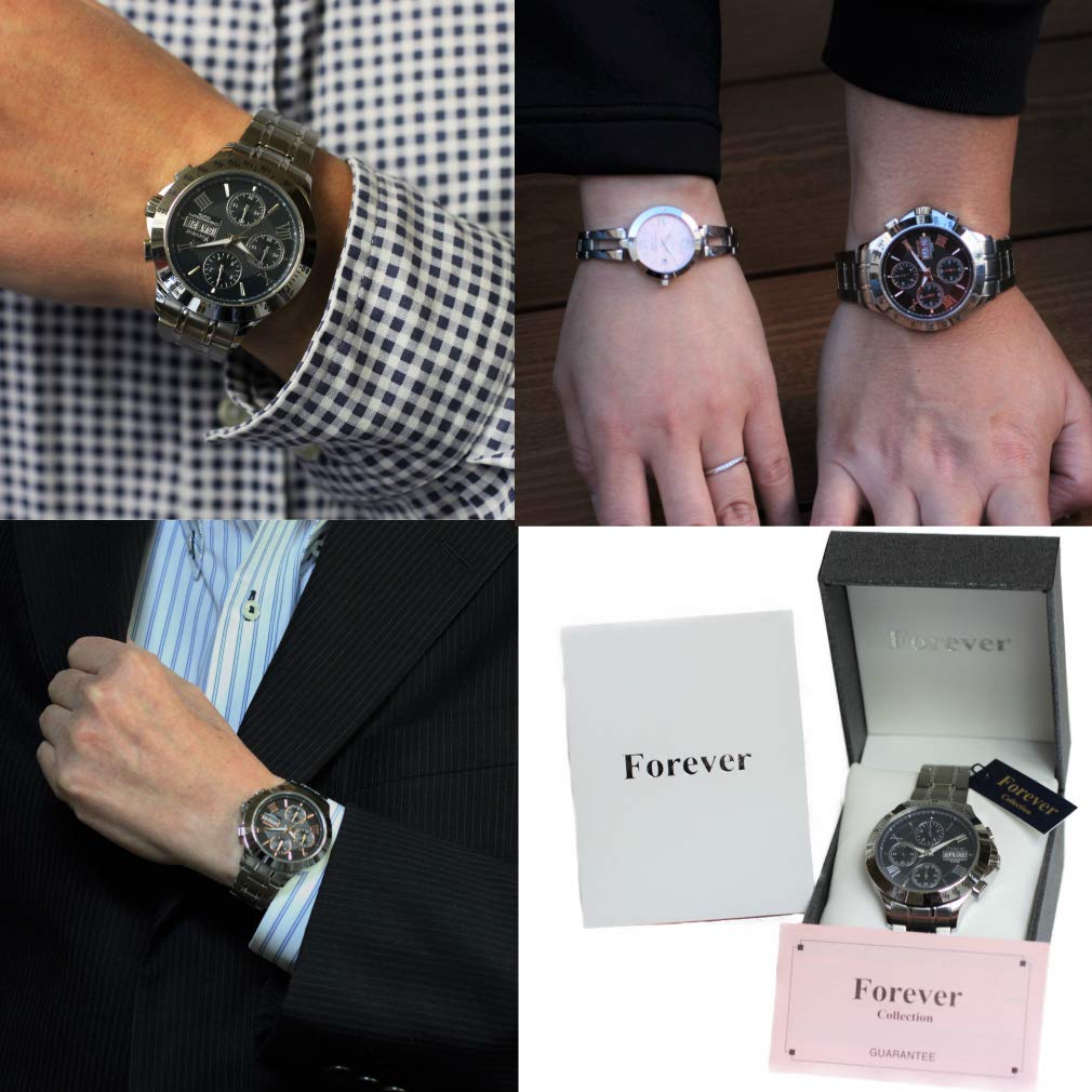 Pánské hodinky s chronografem a vysokou rychlostí, ukazatelem druhého dne, ukazatelem data, 10 ATM, vodotěsností, kalendářem a ukazatelem dne v týdnu, funkcí tachymetru FOREVER [Cenné]