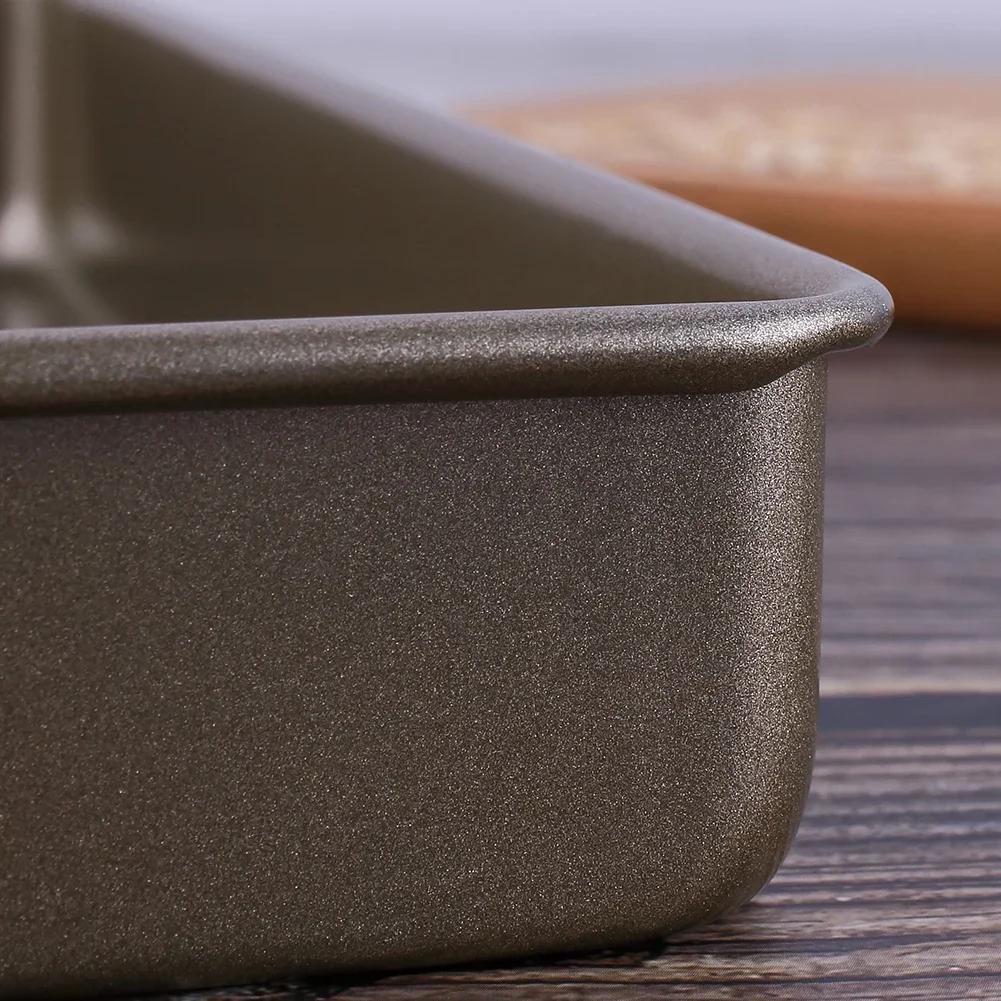 11-tommers firkantet bakeform i karbonstål, pai pizza brød kakeform, slipplett bakeredskaper