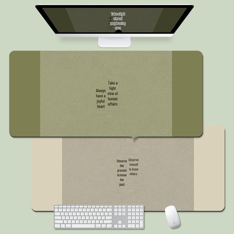 Extra Large Chinese Style Minimalist Mouse Pad with Wrist Rest