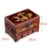 Elegant Large Capacity Jewelry Box Vintage Makeup Case Chinese Wedding Gift Hand Painted Lacquer
