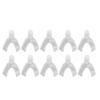 10pcs Dental Impression Tray Professional Transparent Perforated Impression Tray for Dental Hospital Lower Teeth