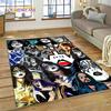 3D Kiss Rock Heavy Metal Band Carpet Rug for Bedroom Living Room Home Sofa Decoration,Child Game Large Decor Floor Mat Gift