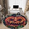 1pc Pumpkin Carving Art Chair Carpet for Office Non-Slip, Machine Washable Rug for Office - Holiday DecorMachine Made yy251029072