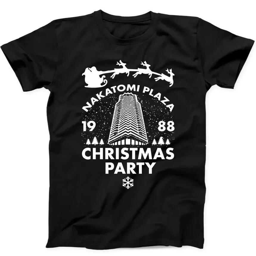 Christmas Party 1988 Nakatomi Plaza Funny Gift Black Tee T Shirt 195