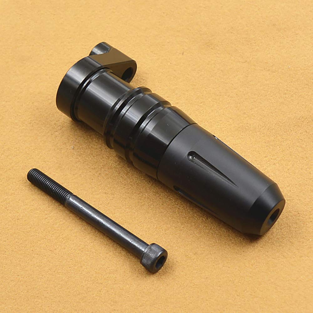 LEDISHUN Exhaust Pipe Slider Muffler Slider for Kawasaki Ninja 400 Z400 (2018-2023) Ninja 250 Z250 (2019-2023) (Black)