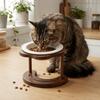 Anti Slip Elevated Cat Water Bowl High Foot Cat Feeding Station Ceramic Cat Bowl  Wet Dry Food